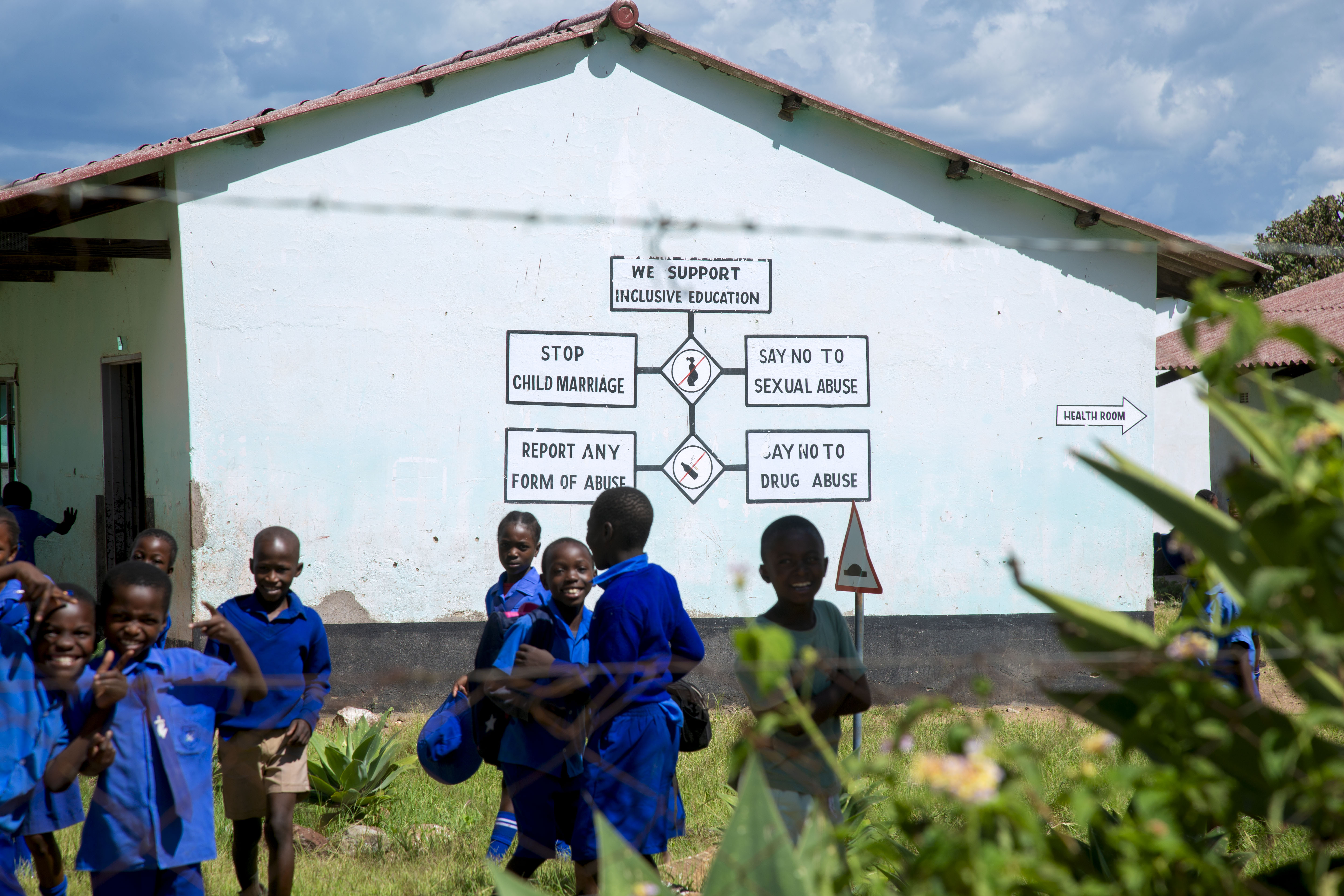 Students at Inyathi High School